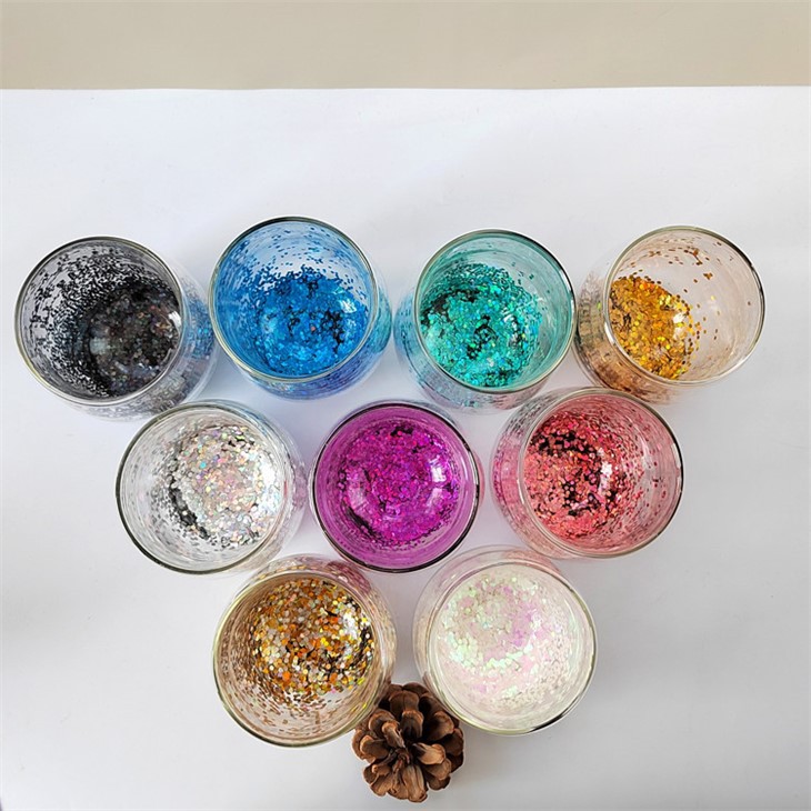 Color Sequin Double Layer Cup